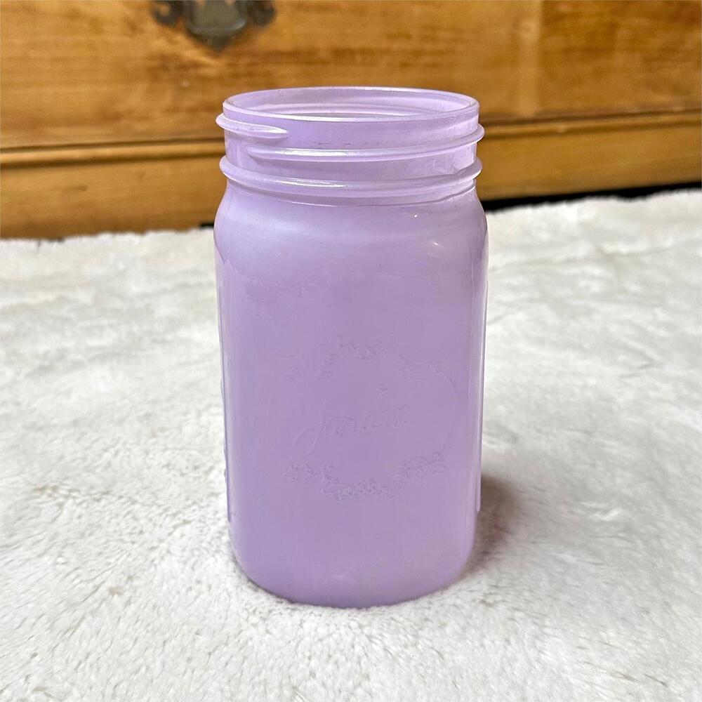 Vintage Purple Glass Decorative Collectible Mason Jar